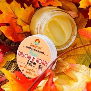 🍁 🍂 ☕ Pumpkin Spice Tallow Honey Balm By Sunny Soil ☀️